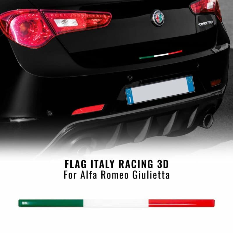 4R Quattroerre.it Stripe Striscia Adesiva 3D Tricolore Italia per Estrattore