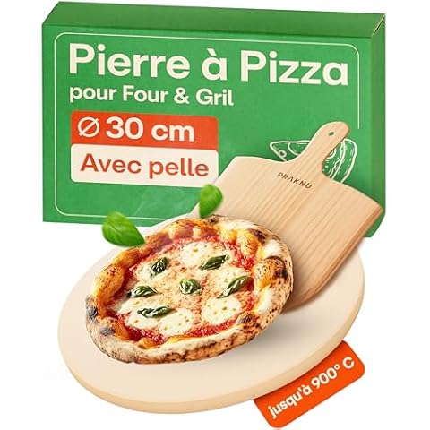 Pierre à Pizza Praknu avec Pelle Cover