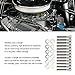 Hardened 304 Stainless Steel Cylinder Head Bolts Kit, Fit for SBF 289 302 5.0L 351W, Ensure Proper Head Bolt Fastening