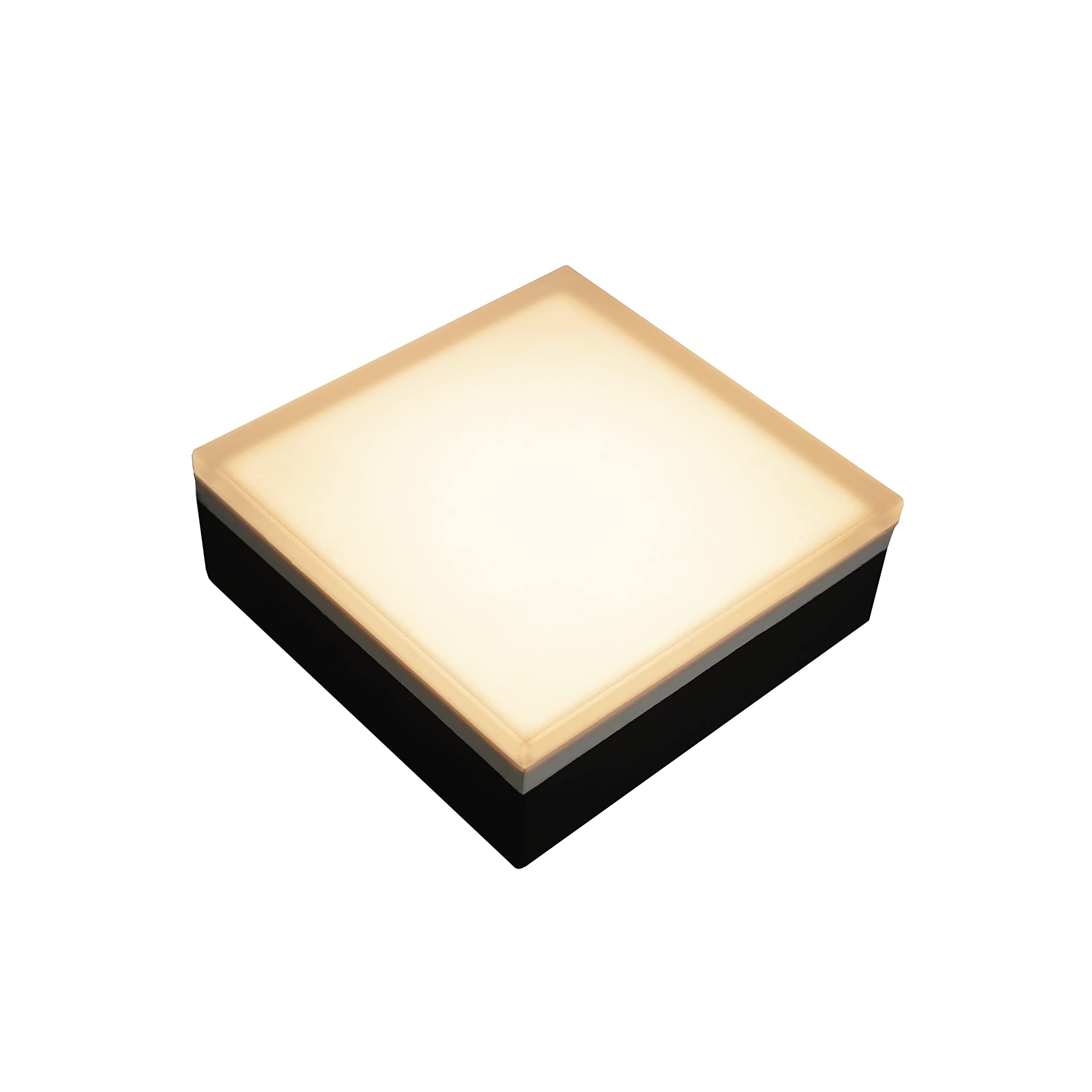 LUMENGY Paver Light 6x6 Inch (5.9x5.9), 2700K Warm White, Glare-Free Brick Lighting for Driveways, Walkways, Pool Decks and Patios, 12V Hardwired, IP67 Waterproof, Drive-Over Rated