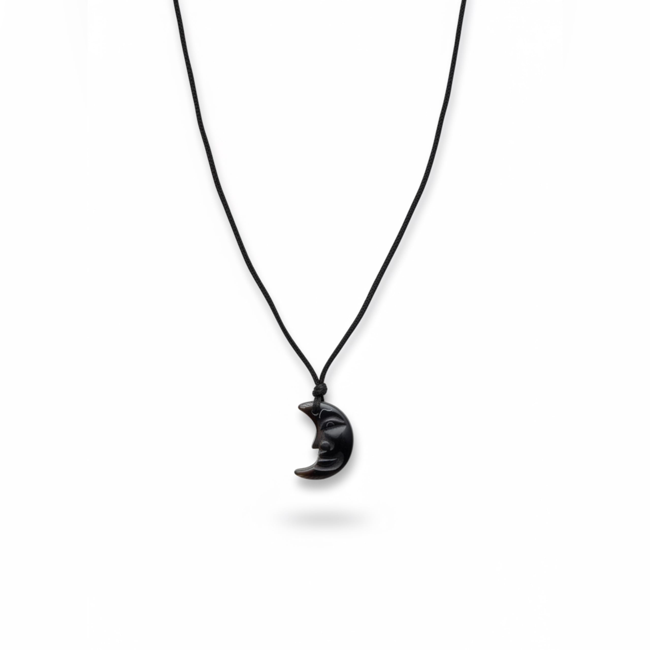 Matt Black moon stone chain with Pendant | Stylish Locket for Men | Vintage Style Stone Pendant | Boys Chain with Locket | Hip Hop Black Chain | Men Fashion Jewellery Accessories | Gift for Boyfriend & Husband-image-34