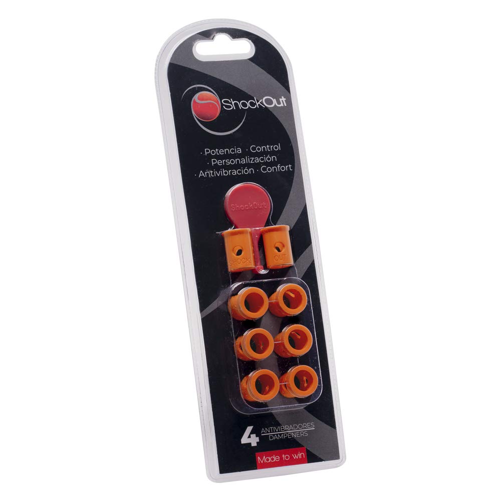 ShockOut - Antivibrador de Padel color Naranja, Dampener para Palas de Padel para Preservar el Golpeo y Evitar Lesiones