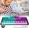 What are the Best Digital Keyboard Piano for Beginners? 4 MUSTAR Piano Keyboard, MEKS-500 61 Key Learning Keyboard Piano with Lighted Up Keys, Electric Piano Keyboard for Beginners, Stand, Pedal, Headphones/Microphone, USB Midi, Joystick, Built-in Speakers #1