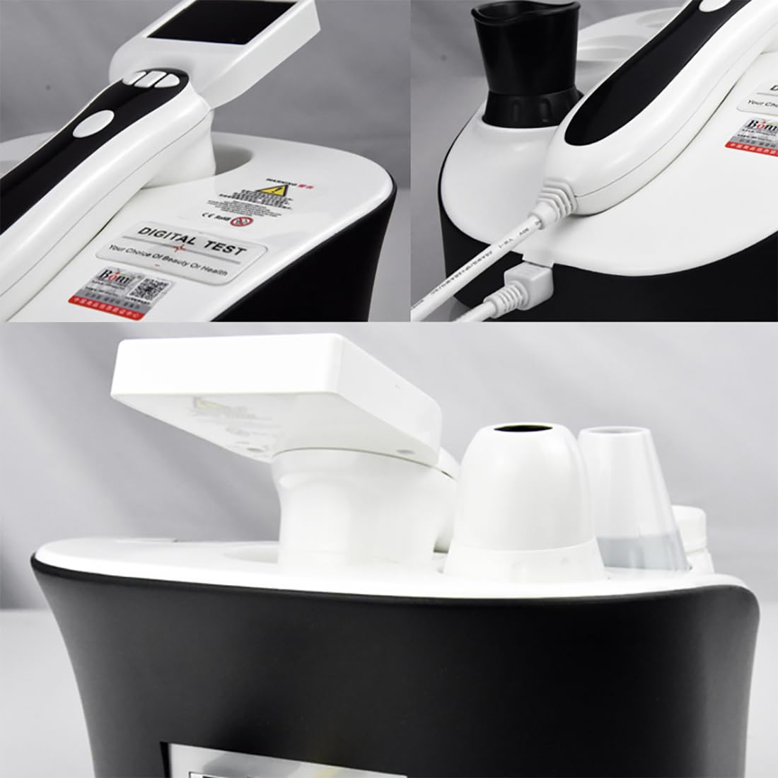 TsoLay Cámara De Iridología, Iridoscopio con Monitor LCD, Lente De Iris 30x/2,0 M Píxeles/analizador De Lámpara USB Izquierda/Derecha, Función 3D, Adecuado para Belleza, Salón, Hospital, Centros De