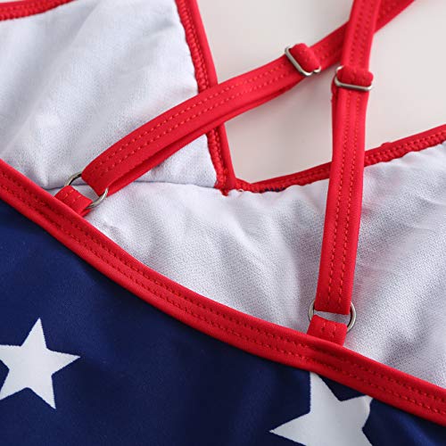 Moon Tree Girls One Piece Swimsuits Hawaiian Ruffle Swimwear Beach Bathing Suit 2 Pack 7T4