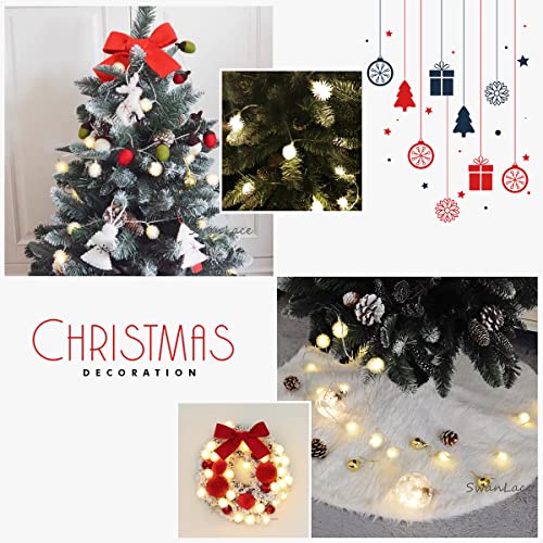 Epyz Solar String Lights, 6.5 Meter 30 LED Decorative Lighting Snow Ball for Garden, Home, Patio, Lawn, Party, Holiday, Indoor, Outdoor, Party Decorations Waterproof (Warm Yellow)