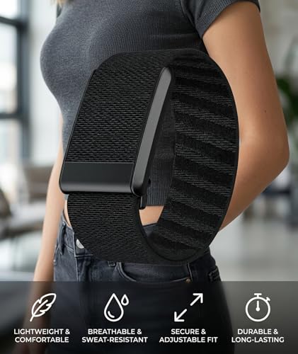 Image of Compatible with Whoop 5.0 Band Straps, Dark Gray Silicone Replacement Band for Fitness Training, Water Activities, Adjustable Breathable Sport Strap for Men and Women