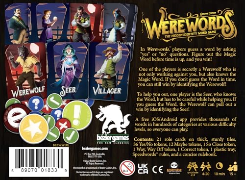 Image of Bezier Games Wwdxbez Werewords Deluxe Edition