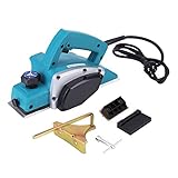 TOPINCN 110V 13000-16000RPM 800W Electric Hand Planer, Portable Electric Wood Planer Hand Held Electric Woodworking Tool Power Hand Planer US Plug, Adjustable Cut Depth