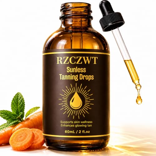 Tanning Drops to Drink,Plant Based Sunless Tanning Drops for Face & Body,Streak-Free Bronzing Serum,Long-Lasting Customizable Glow,Suitable for all skin types