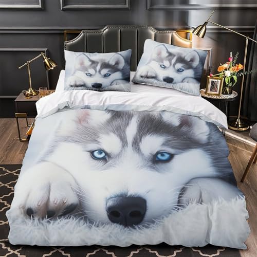 Parure de lit Jésus 3D en microfibre douce avec fermeture éclair invisible pour enfants