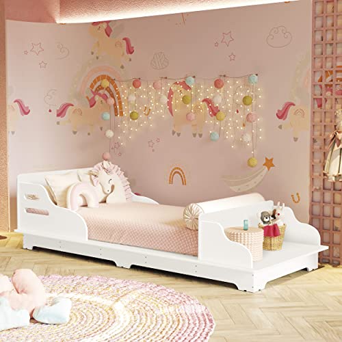 Cama Infantil Wood Montessore 100% Mdf Branco