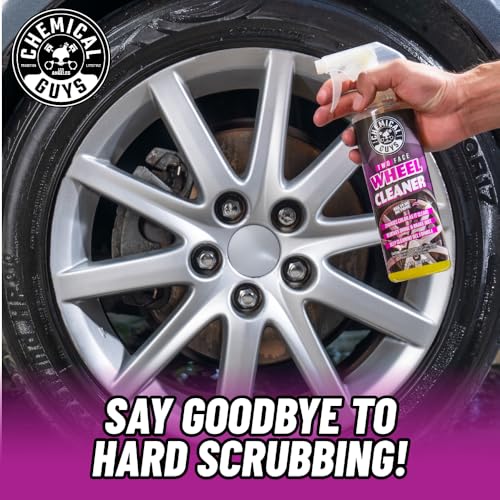 Chemical Guys Two Face Wheel Cleaner, Color Changing Wheel Cleaner, Safe for Cars, Trucks, SUVs, Motorcycles, RVs & More, 16 fl oz + ACC_B01 Gerbil Wheel and Rim Brush (2 Items) - image 6