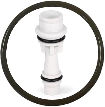 Clack Injector - V3010# 1E - White - Includes Injector Cap O-ring Seal, Part V3152 - Authentic OEM Parts - Soft Water Supply Product Bundle