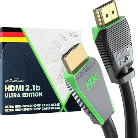 KabelDirekt Ultra High Speed 8K HDMI Cable Cover