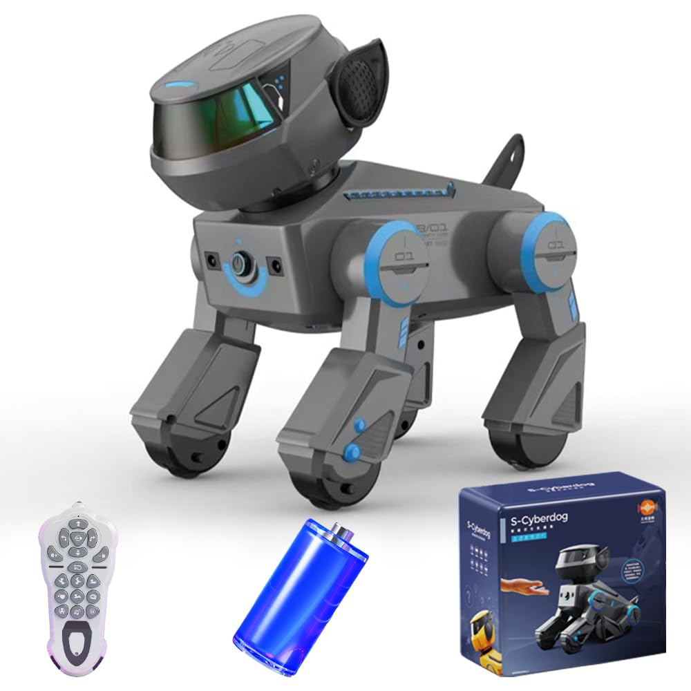 RC robot dla psa zdalnie sterowana zabawka dla dzieci w wieku 3-12 lat, programowalny, śpiew, tańca, interakcja, inteligentny robot pies obsługuje sterowanie za pomocą aplikacji, efekty
