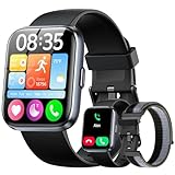 Quican Smart Watch for Men/Women, 1.8" UHD Aleax Smart Watch for Android Phones & iPhones with Calls/Messages/Reminders, 120+ Sports Fitness Tracker Watch for Women with Heart Rate/Sleep/SpO2 Monitor