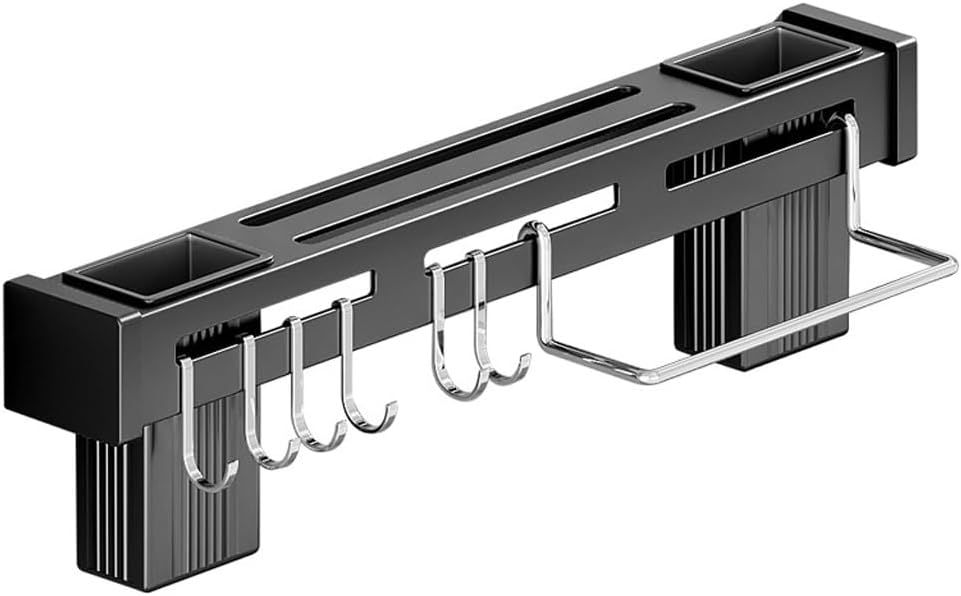 Stainless Steel Non Punching Wall Mounted Detachable Tool Storage Rack(60CM)