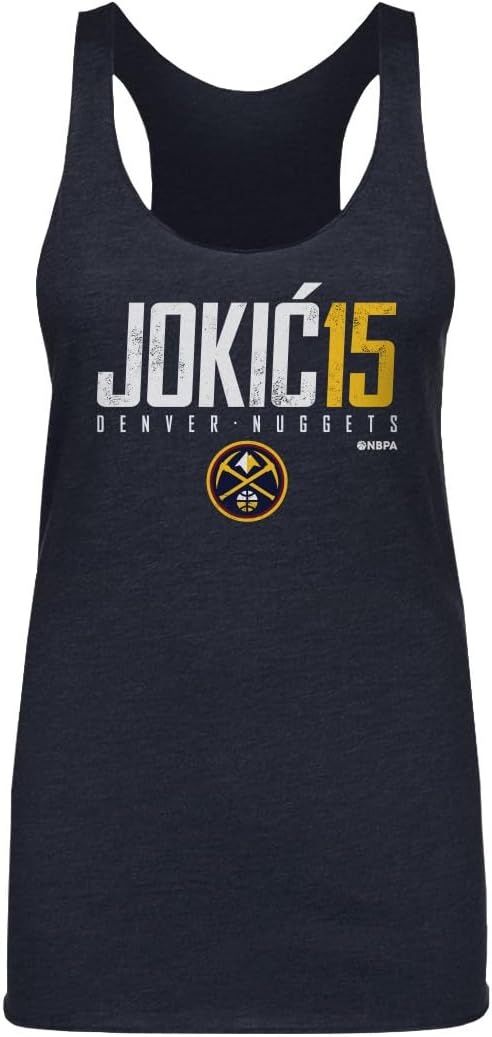 500 LEVEL Nikola Jokic Denver Nuggets Women's Tank Top - Nikola Jokic Denver Nuggets Elite WHT
