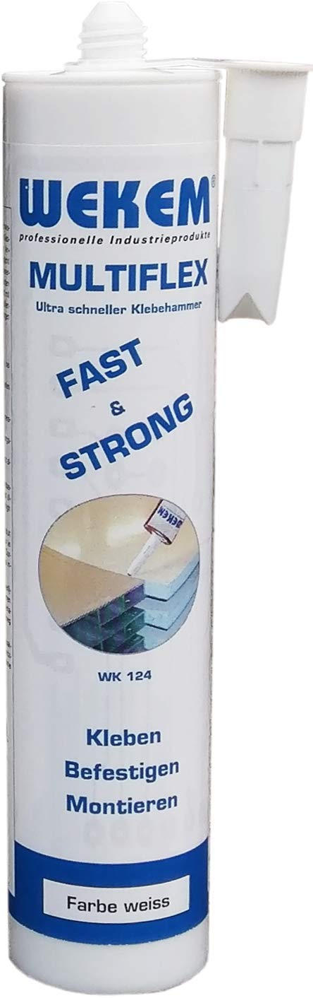 Wekem MS-Polymer Klebstoff Multiflex Strong WHITE WK 124 Multiflex Fast & Strong