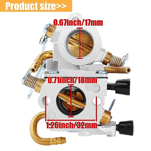 QAZAKY Carburetor Compatible with TS410 TS410Z TS420 TS420Z Concrete Cut off Saw Zama C1Q-S118 C1Q-S118D Carb 4238-120-0600 42381200600 - Image 2