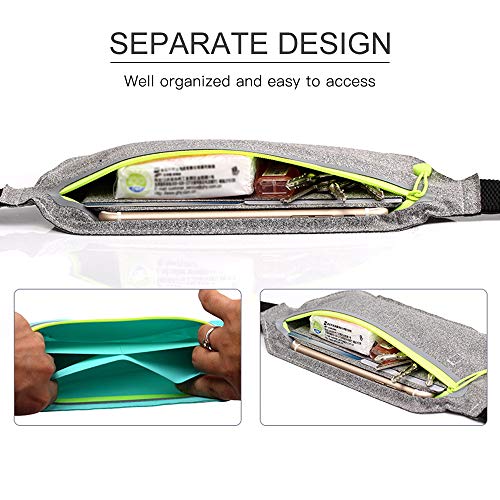 Ajcoflt Cinto de cintura multifuncional bolsa ultraleve bolsa de cintura à prova d'água Bolsa de co