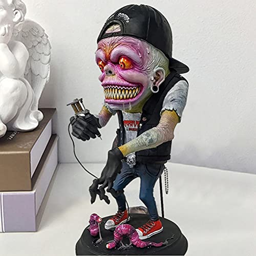 Tianbi Angry Big Mouth Statue, Horror Halloween Freak Figurines - Image 3