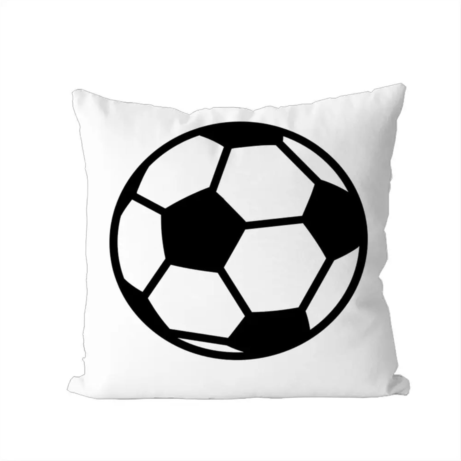 GIYXHU Football Pillow For Car Sofa Decorative Home Double-sided Print Plush Square Throw Cushion for Sofa(Color4)