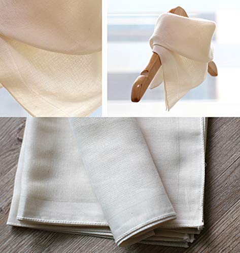 Image of Generic 10 Packs of Organic Cotton Muslin Gauze Handkerchiefs, 14 inch x 14 inch, Facial Cleansing Cloths, Hankies, Bath Towel Makeup Remover, Soft and Breathable