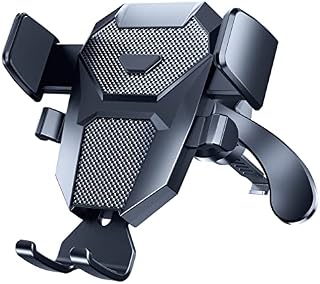 Rainway Car Phone Holder, 2022 Upgrade Anti-Shake Metal Hook, Air Vent Car Phone Mount with Auto Lock, 360°Rotation Mobile Phone Holder for Car, Compatible with iPhone, Samsung, etc.
