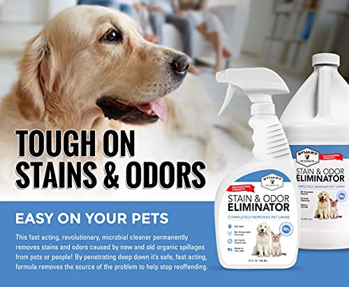 Stuart Pet Supply Co. Professional Strength Pet Odor Eliminator | Urine Odor Remover | Pet Urine Enzyme Cleaner | Pet Stain And Odor Remover | Enzymatic Cleaner For Dog Urine And Cat Urine #TOP4
