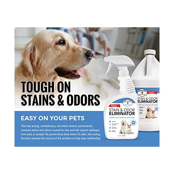 Stuart Pet Supply Co. Professional Strength Pet Odor Eliminator | Urine Odor Remover | Pet Urine Enzyme Cleaner | Pet Stain and Odor Remover | Enzymatic Cleaner for Dog Urine and Cat Urine Stuart Pet Supply Co. Professional Strength Pet Odor Eliminator | Urine Odor Remover | Pet Urine Enzyme Cleaner | Pet Stain and Odor Remover | Enzymatic Cleaner for Dog Urine and Cat Urine