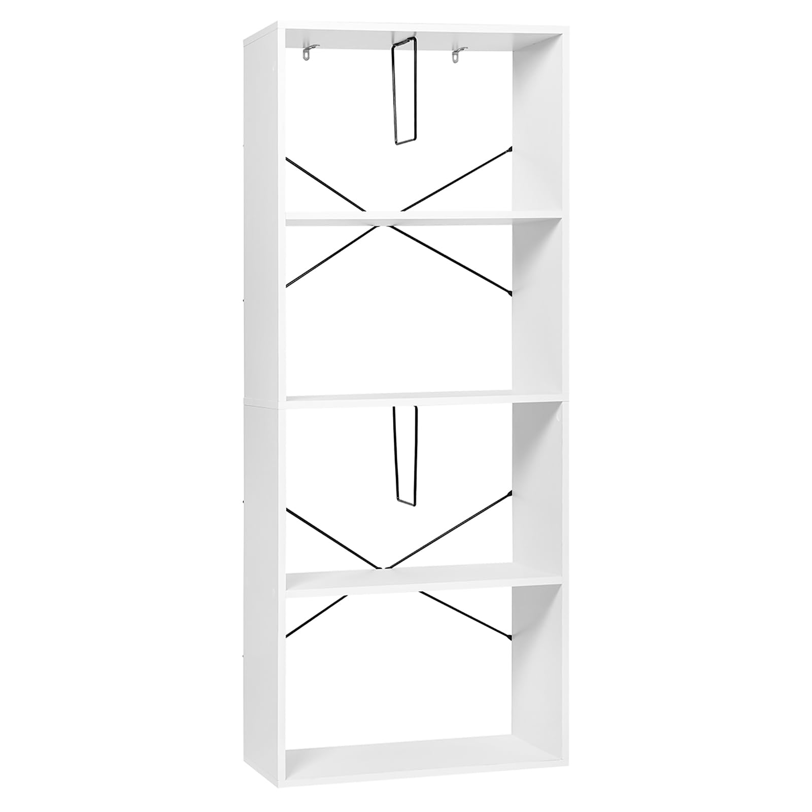 WOLTU Scaffale da Soggiorno, Libreria in Legno Salvaspazio Portaoggetti