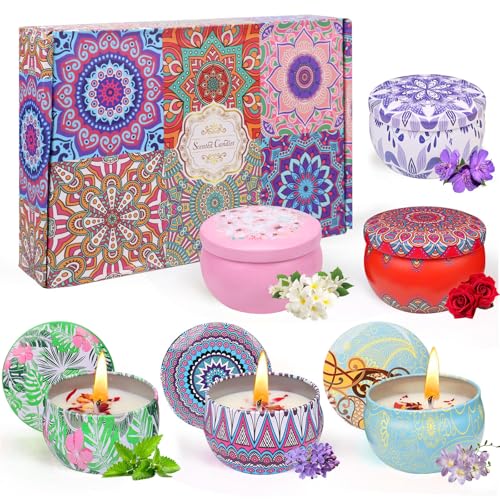 La mejor selección de Juegos de velas para comprar online. 41 Velas Aromáticas,Juego de 6 Velas Aromaticas Decorativas de soja,Velas Perfumadas Relajantes Mini(2.2 Oz),Scented Candle Para Yoga, Meditación,Regalos Mujer De...