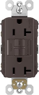 Legrand radiant 20 Amp Tamper Resistant GFCI Duplex Outlet Brown 1 Pack