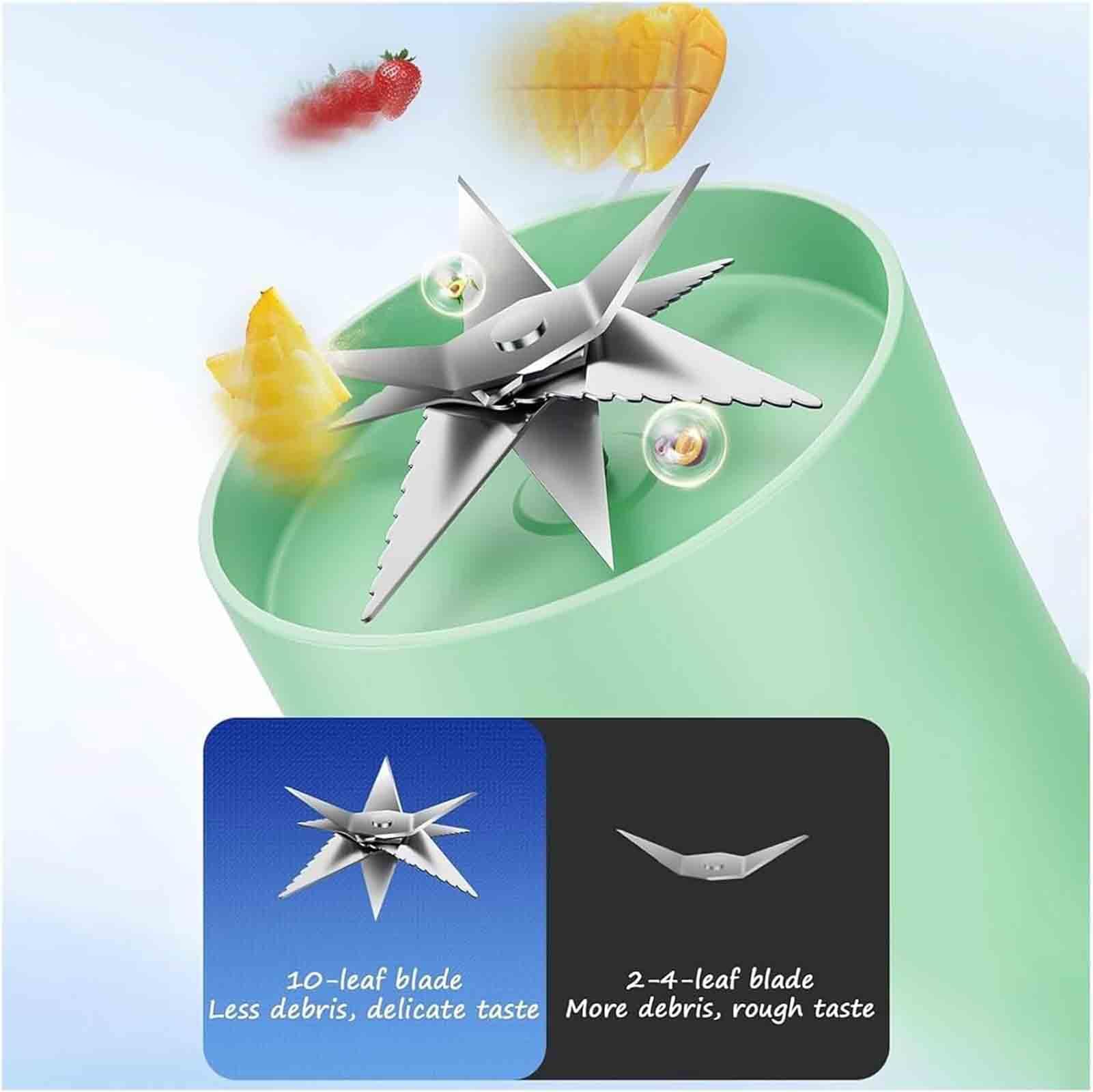 Tazza Frullatore Portatile, 1200ML Spremiagrumi Ricaricabile USB con Display Digitale, Mini Mixer Frutta Elettrica per Cucina, Viaggio, Ufficio, Facile da Pulire