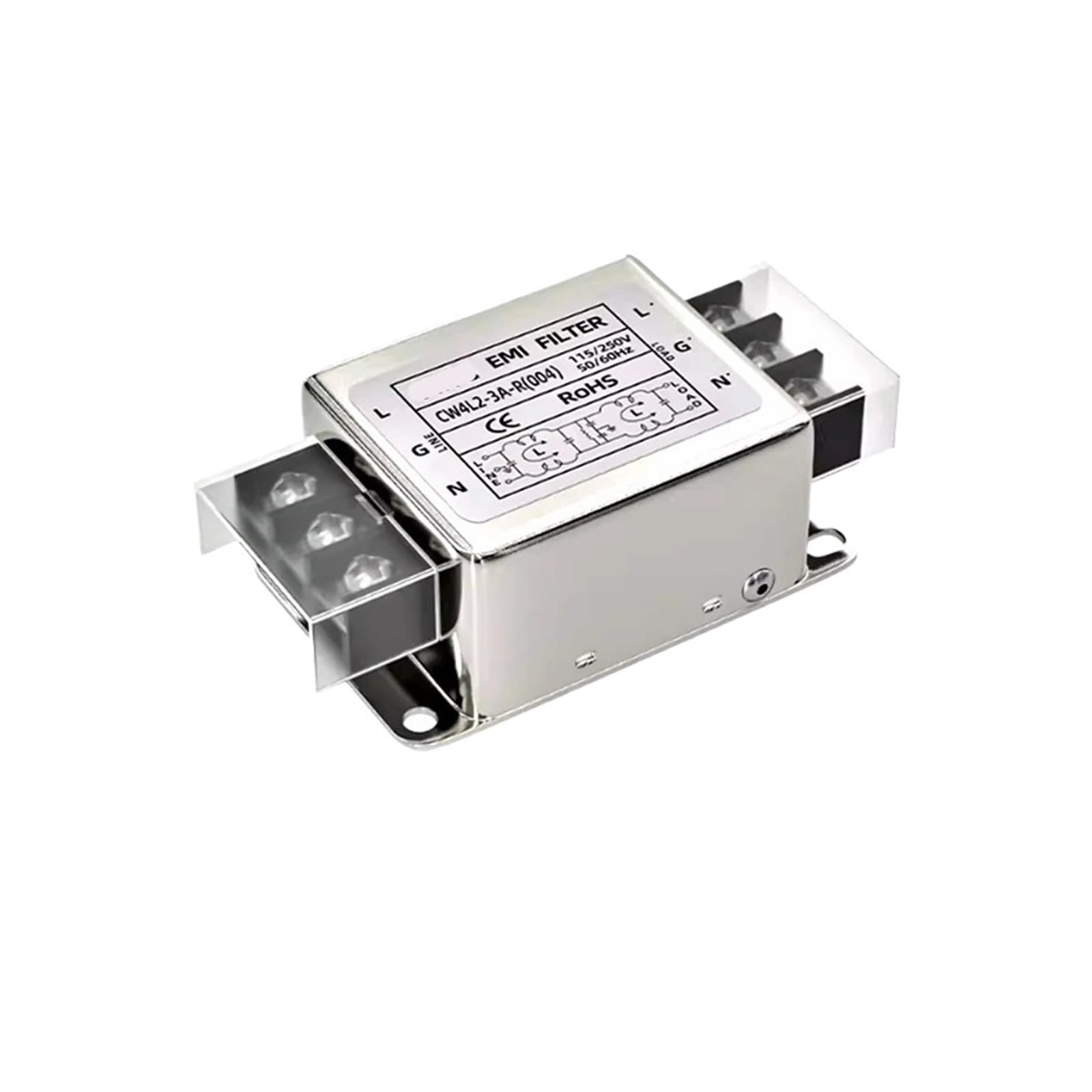 MBPAIHOP Single phase power filter CW4L2-3A/6A/10A/20A/30A-R CW4L2-10A-R (004) Bipolar filter 220V anti-interference(CW4L2-6A-R)