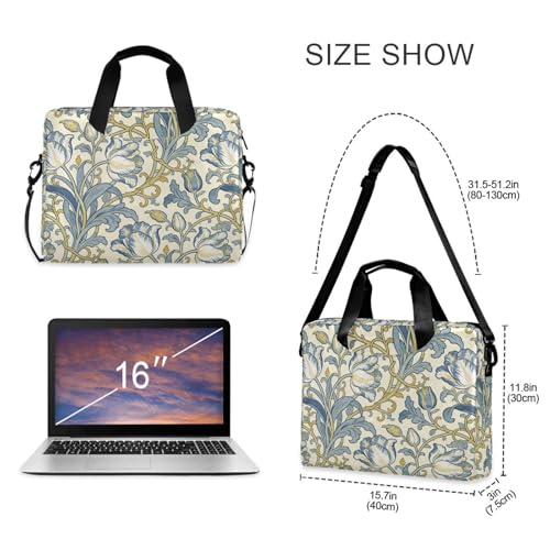 Funda para laptop portátil 15.6 pulg con asa y correa miniatura 5
