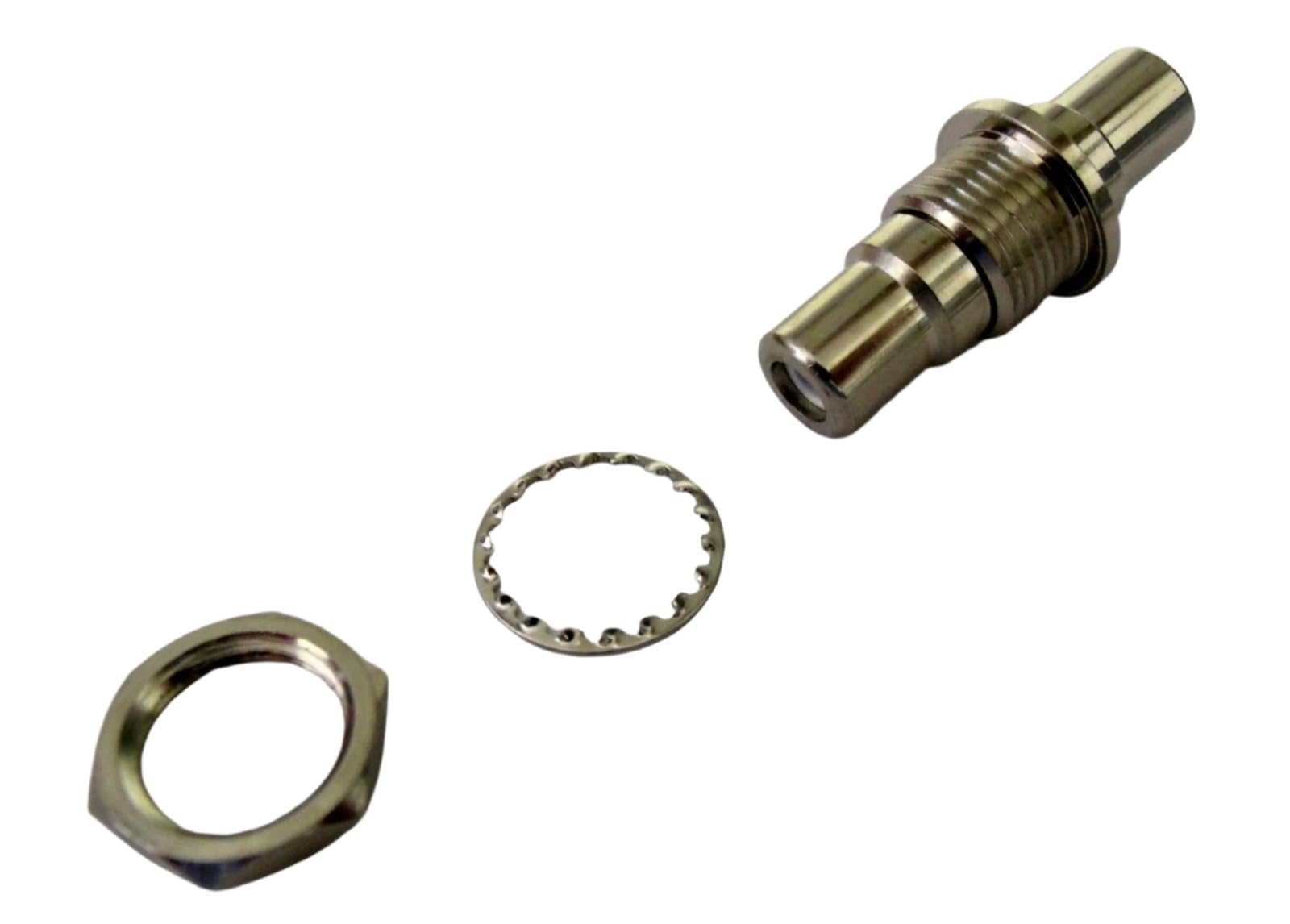 PROCRAFT PF-PFCM RCA Chassis Panel Mount Female Feed-Thru (White Insert)