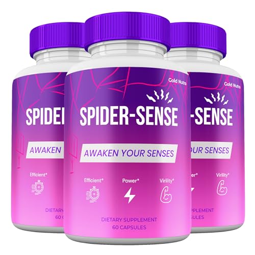 Spider Sense Pills Maximum Strength Supplement SpiderSense Capsules Advanced Premium Formula Vitamin Pills (3 Pack)