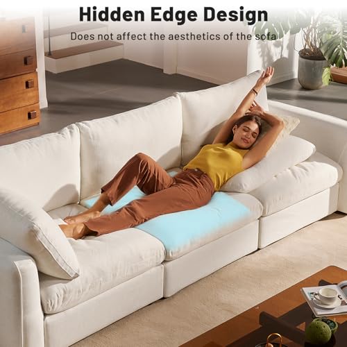 Image of Couch Cushion Support, Sofa Cushion Support for Sagging Couch Seat, 20x20x2in, Couch Replacement Insert, High Density Foam Furniture Seat Sagging Repair, Trapezoid 40D, Blue Set of 3
