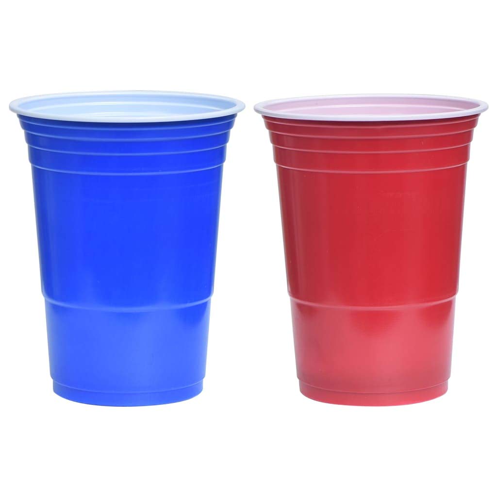 Zestaw do piwa, 0,5 l, tworzywo sztuczne, do gier imprezowych i rozrywkowych, w zestawie kubek, piłki, nadaje się na uroczystości, urodziny, JGA, festiwale, do aktywności na świeżym powietrzu