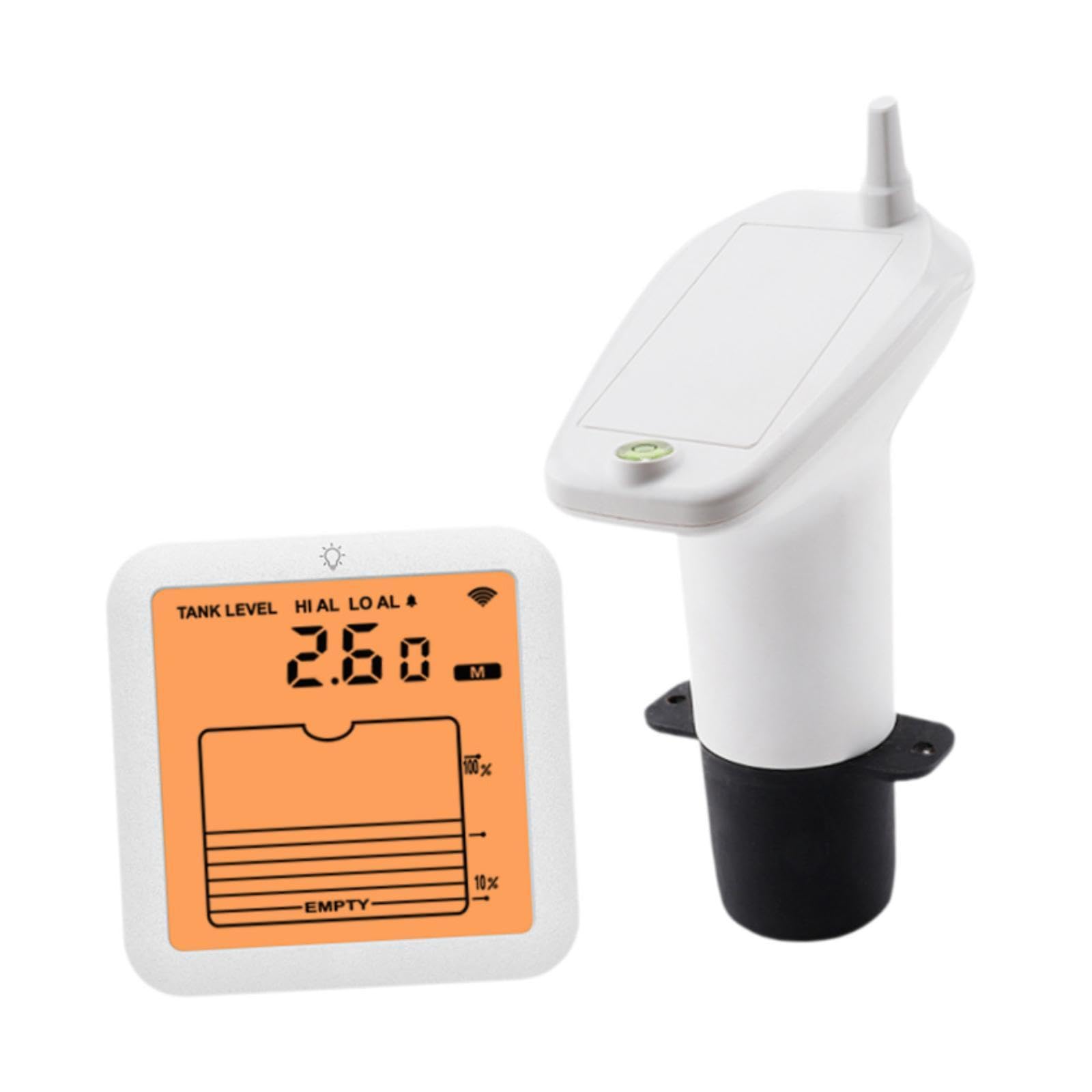 Indicador Digital de Nivel de Agua, Medidor de Nivel de Líquido, Indicador de Nivel de Tanque con Pantalla de 3,42 Pulgadas, Fabricado en Material PP