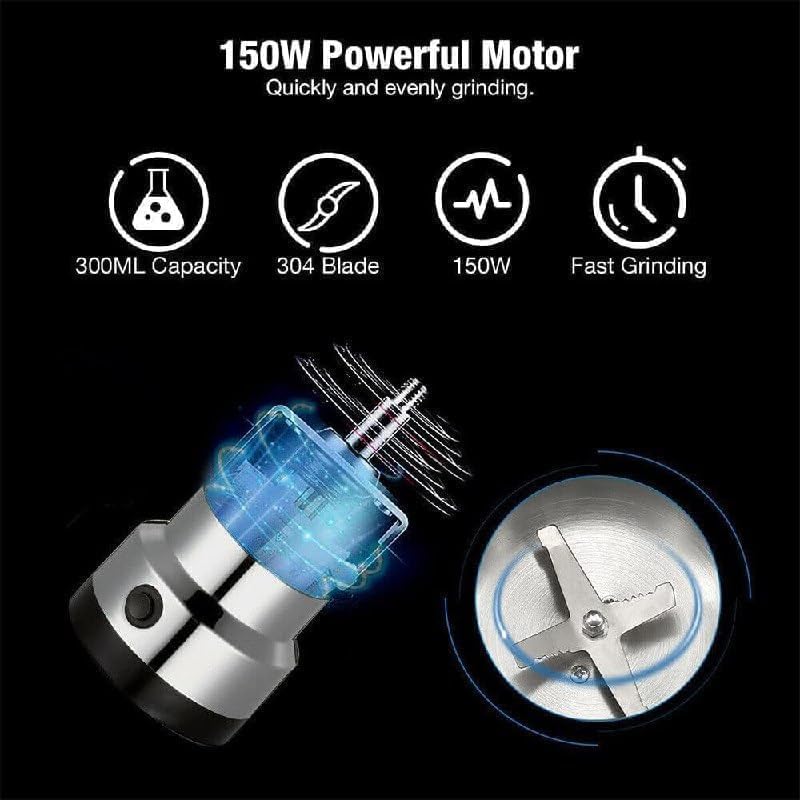 Image of Stainless Steel Nima Mixer Grinder Multifunctional Electric Mini Blender Miksi Baby Food Coffee Chutney Masala Spice