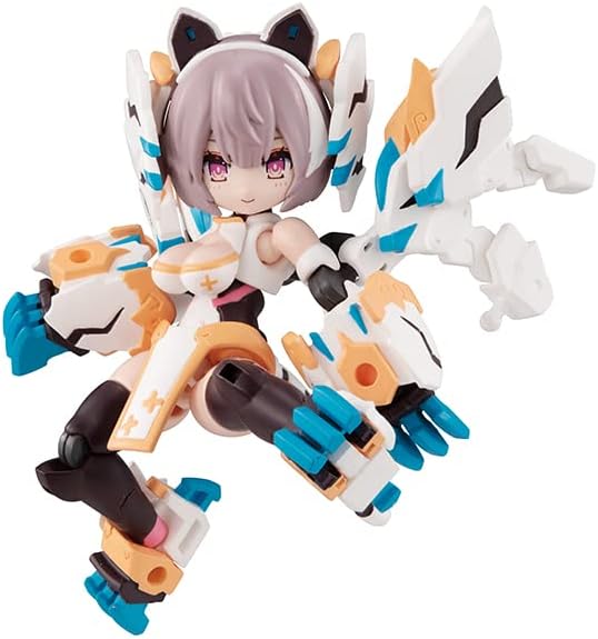 Megahouse Desktop Army N-202d Titania White Tiger (Ver. 1.1), Approx. 3.1 inches (80 mm), PVC & ABS Painted Action Figure