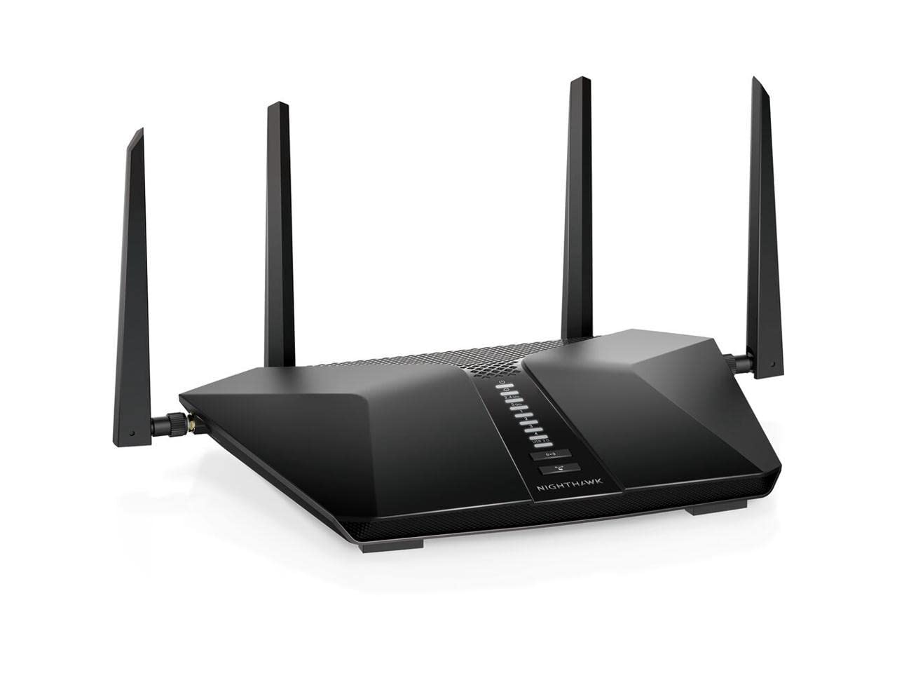 NETGEAR Nighthawk 6-Stream AX5400 WiFi 6 Router (RAX50) - AX5400 Dual Band Wireless Speed (Up to 5.4 Gbps) | 2,500 sq. ft. Coverage 25.4 cm x 76.2 cm x 10.2 cm