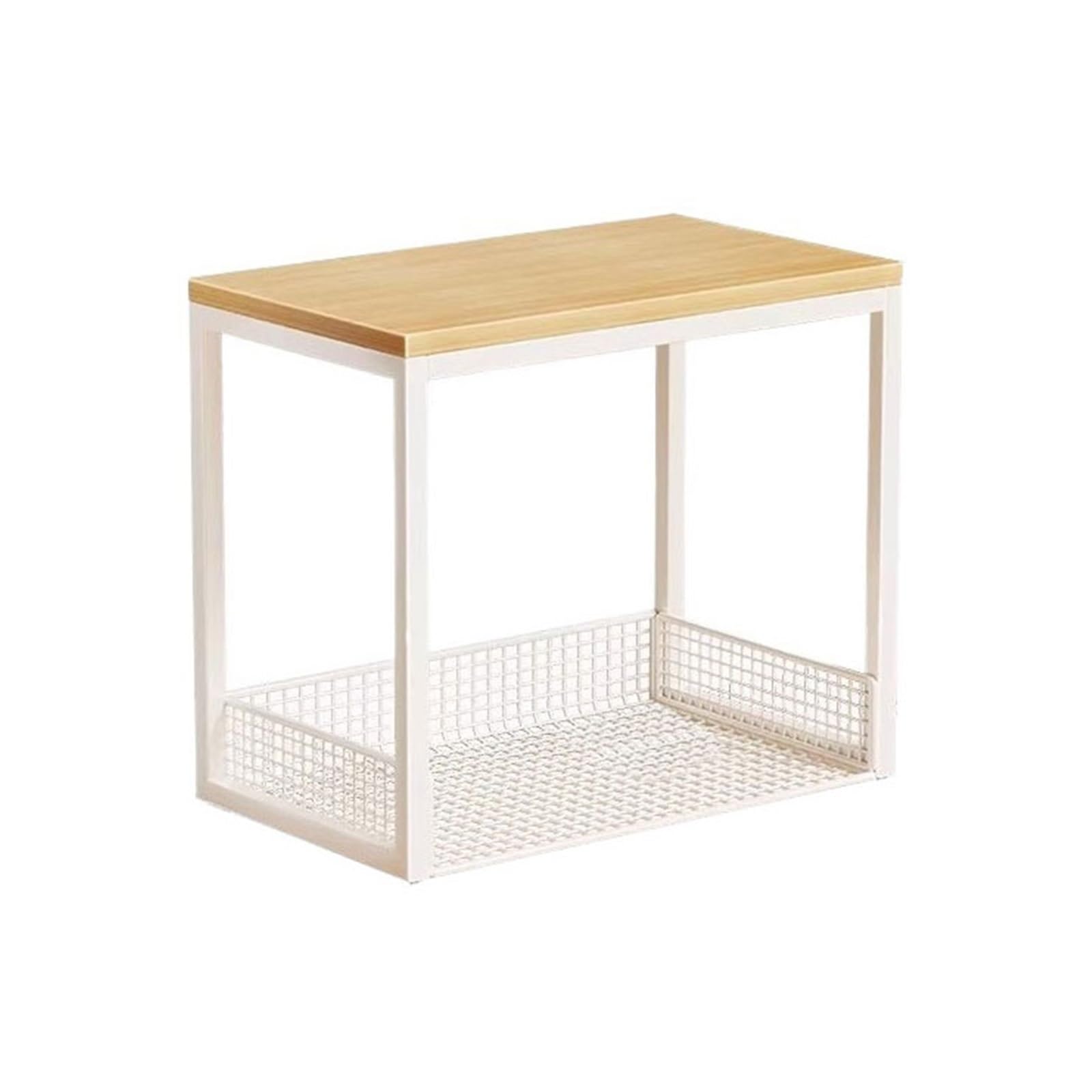 Shihan-2015 Bookcase Tabletop Double Layer Iron Bookshelf Office Document Organizer Shelf Display Shelf