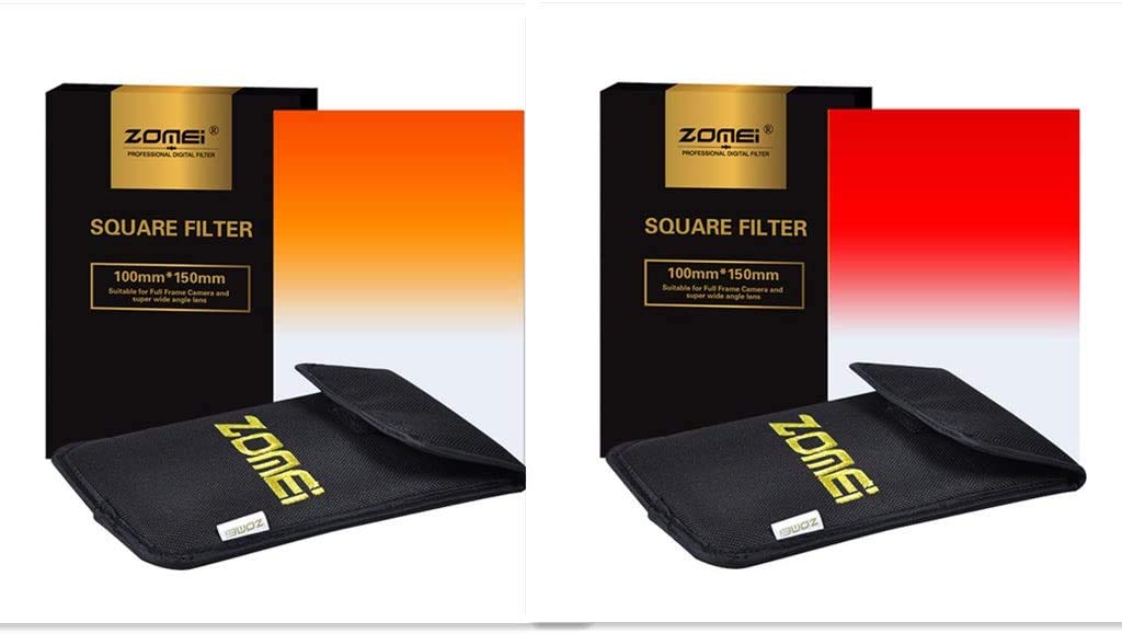 Zomei Sette in uno Filtri quadrati graduati da 150 mm x 100 mm Kit di filtri a 7 colori per serie Cokin Z