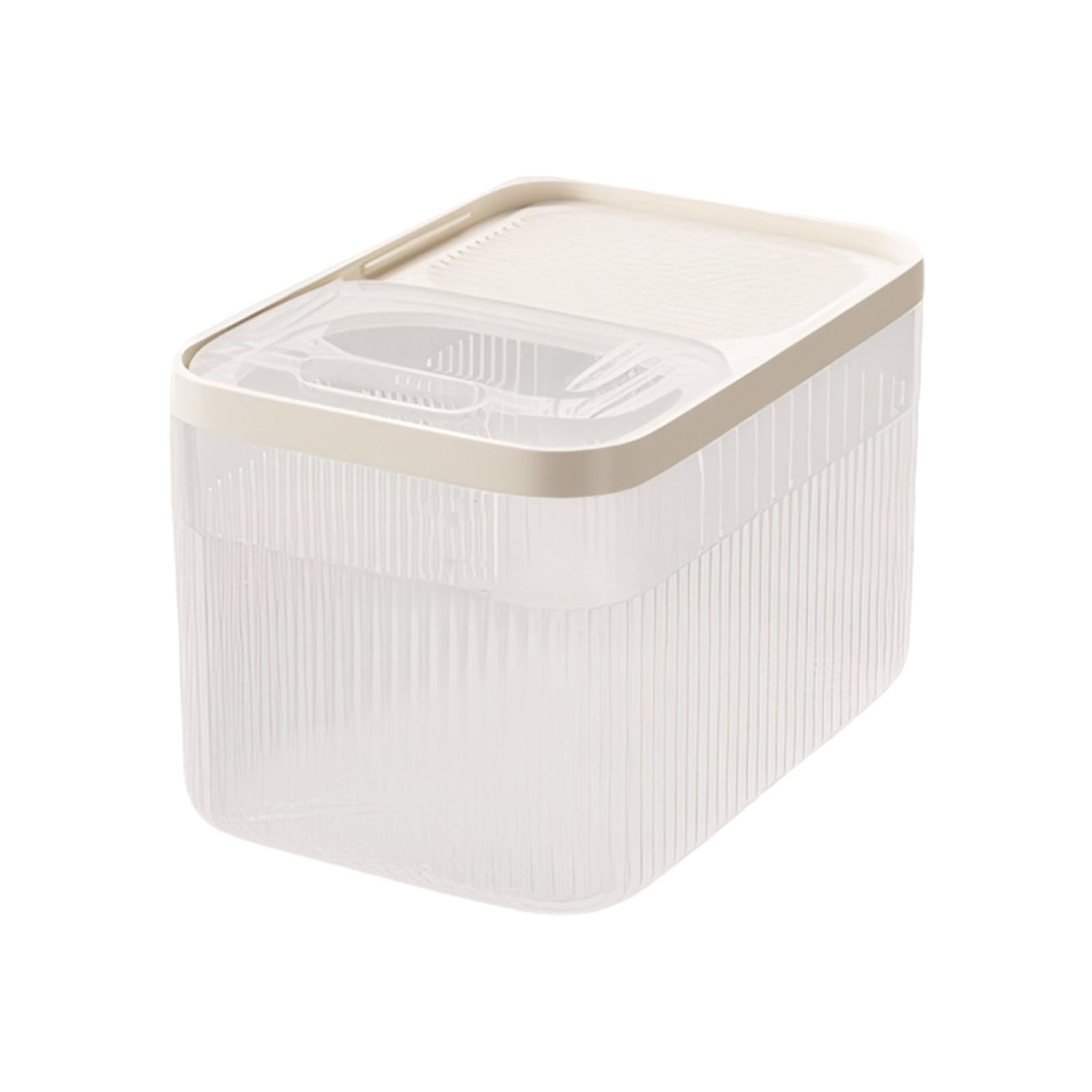 Contenedor de comida para gatos de gran capacidad de PP con taza