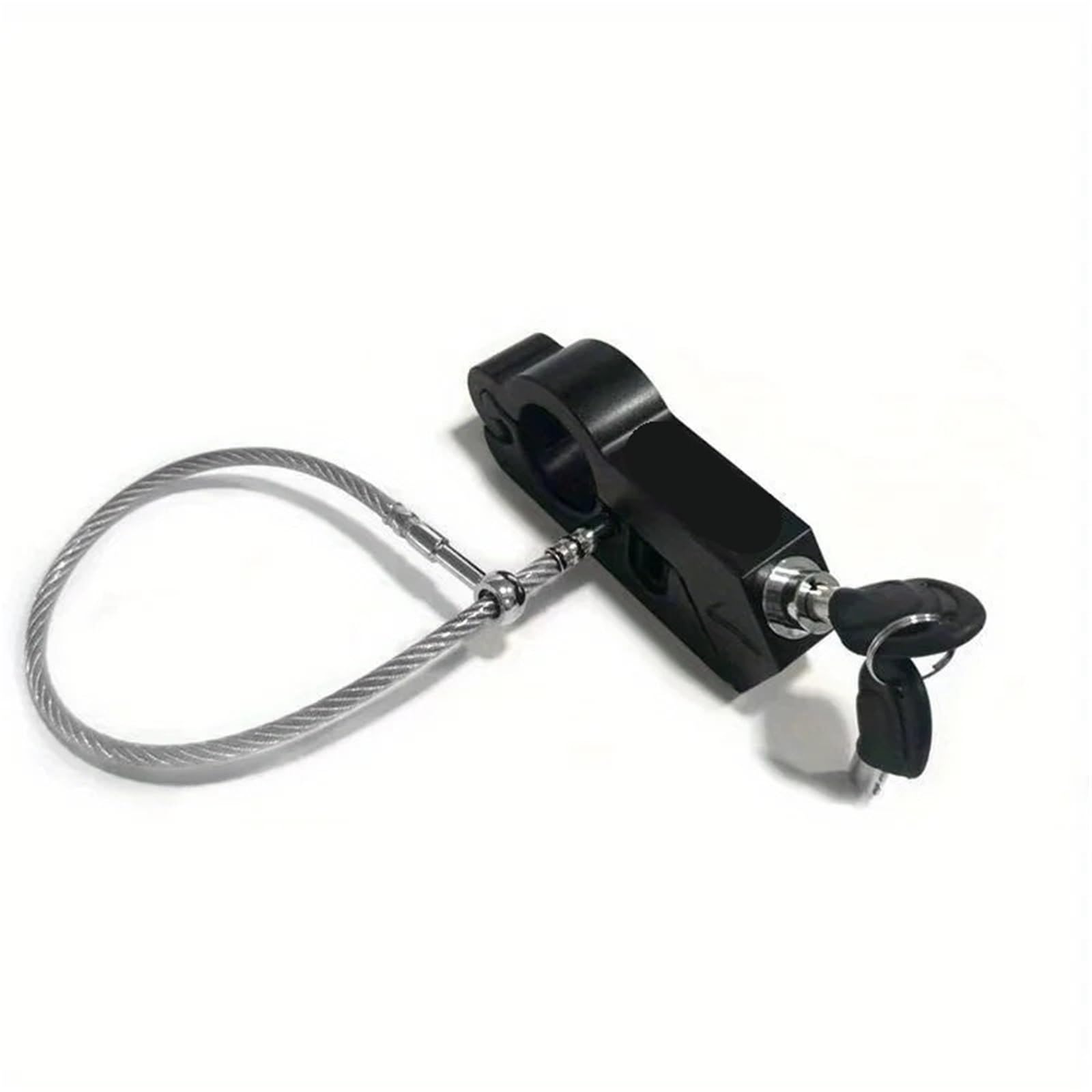 Hydbcnp Black Motorcycle Handlebar Lock Process Motorcycle Helmet Handle Lock Motorcycle Horn Lock Modified Motorcycle Handlebar Lock Motorbike Lock Security(Black)